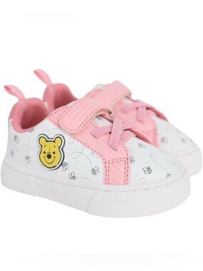 Disney Infant Sneakers - Winnie The Pooh Baby Court Sneakers Size 6 Toddlers